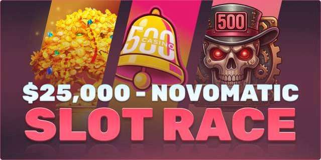 Novomatic Slot Race auf der Aktionsseite