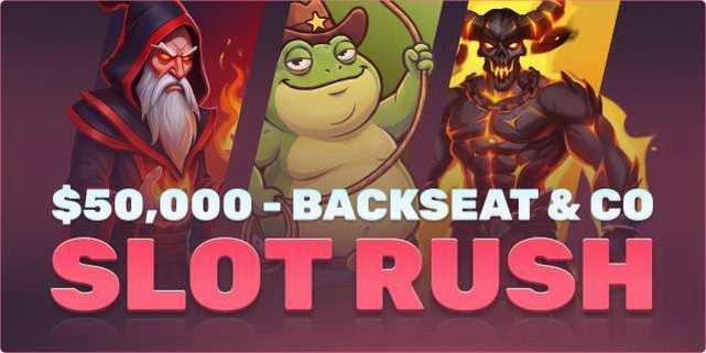 Backseat Gaming Slot Rush auf der Aktionsseite